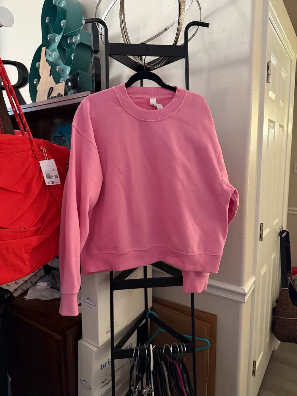 Women's Pink Crewneck Sweatshirt